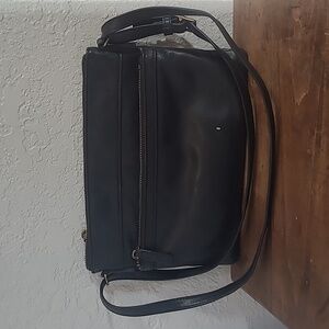 Margot Black Leather Purse Women's Small Shoulder Bag